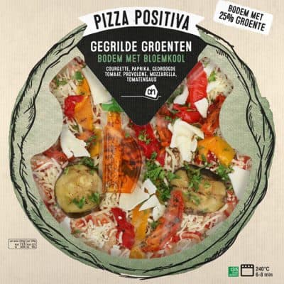 Pizza Positiva AH gegrilde groenten Pizza Positiva AH gegrilde groenten
