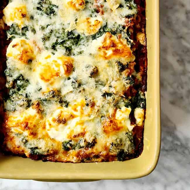 Romige lasagne met spinazie Romige lasagne met spinazie