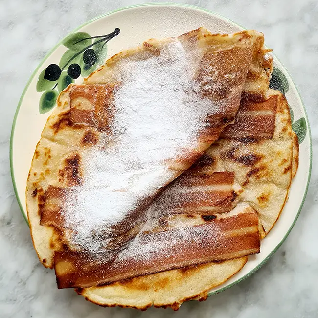 Pannenkoeken met bloem