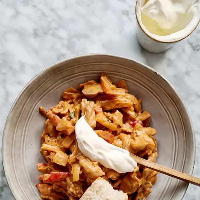 Stroganoff recept met kip