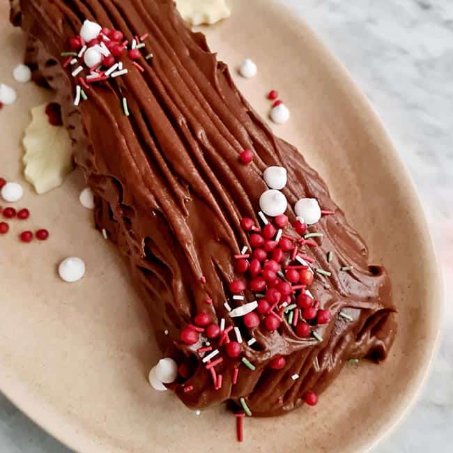 Chocolade mokka boomstam bakken