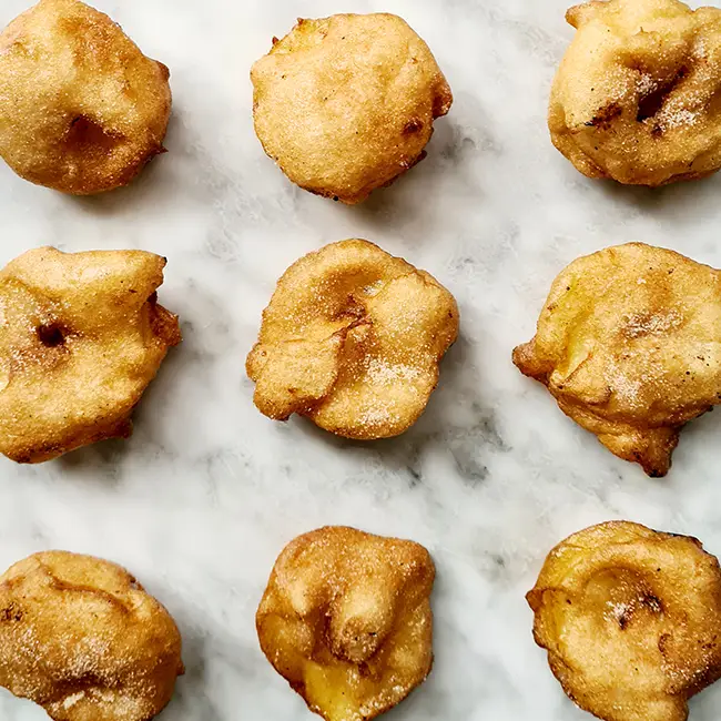 Simpele appelbeignets