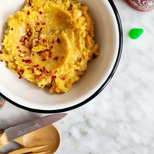 Bloemkool stamppot wortel en zoete aardappel Bloemkool stamppot wortel en zoete aardappel