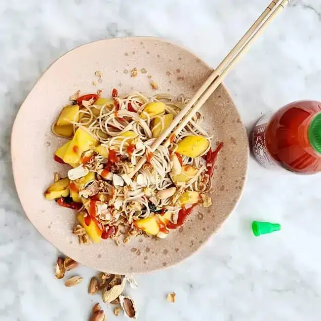 Noedelsalade mango