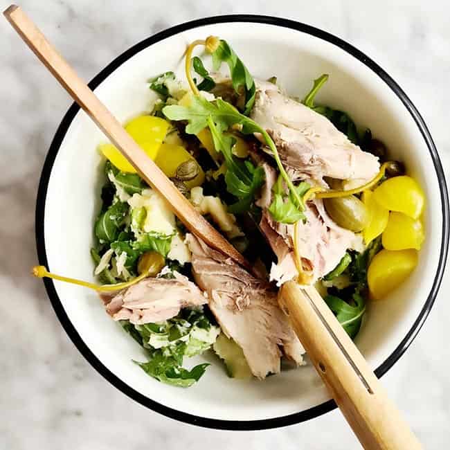 Rucola stamppot met makreel recept