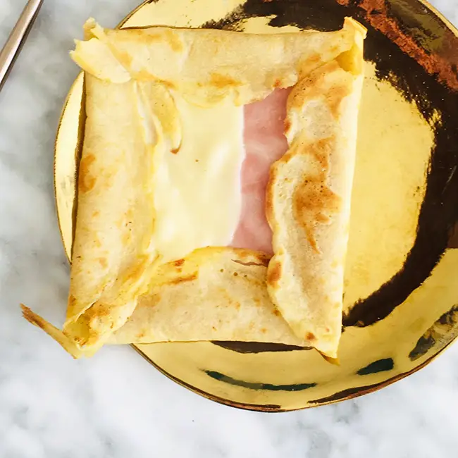 Galette met ham ei kaas