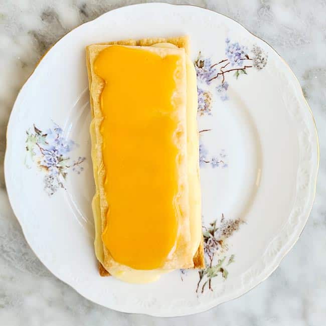 Oranje tompouce recept