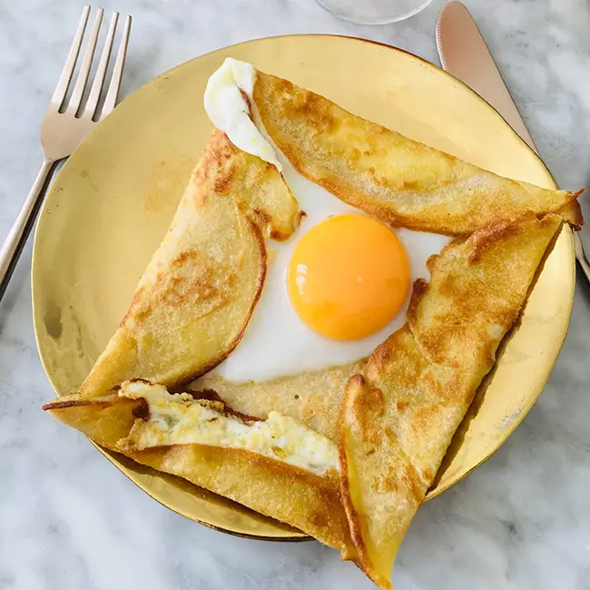 Pannenkoek met ei 