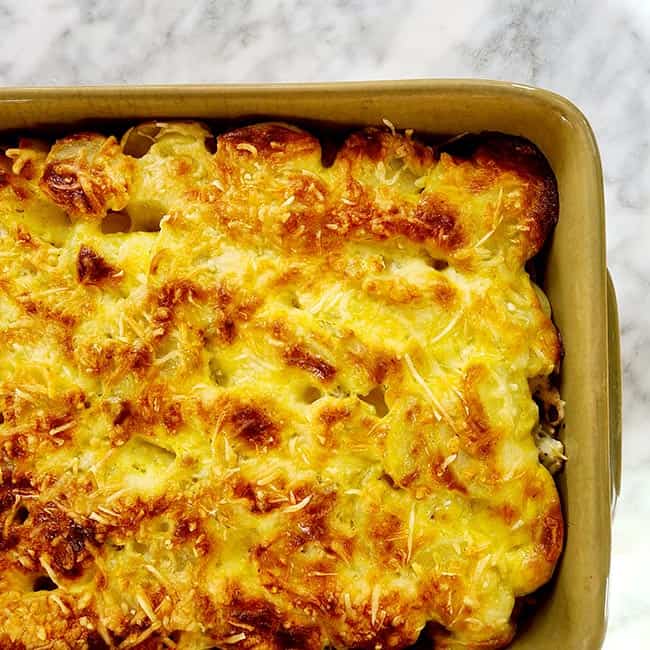 Hollandse visschotel met bloemkool recept Hollandse visschotel met bloemkool recept