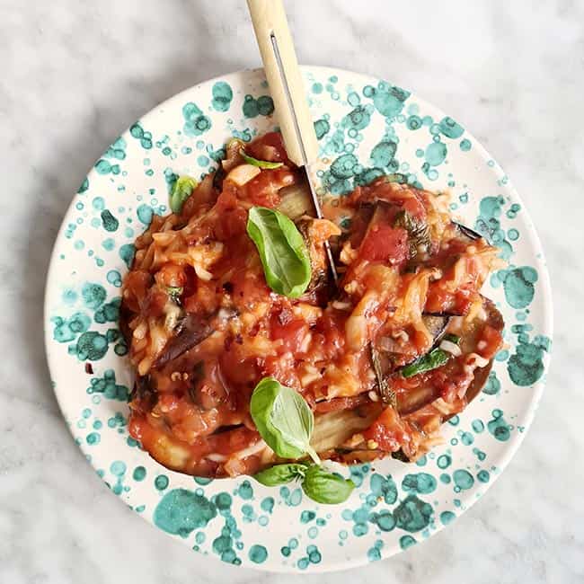 Vegan melanzane maken