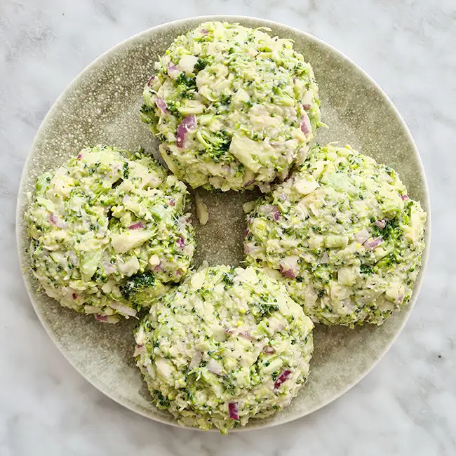 Burger van broccoli