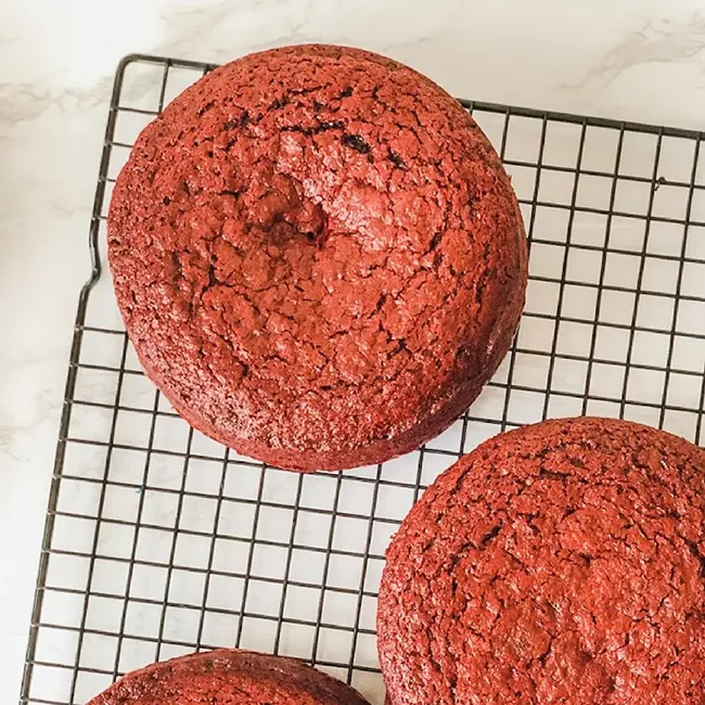 Red velvet cake maken