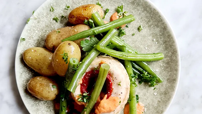 Pangaiusfilet met groenten