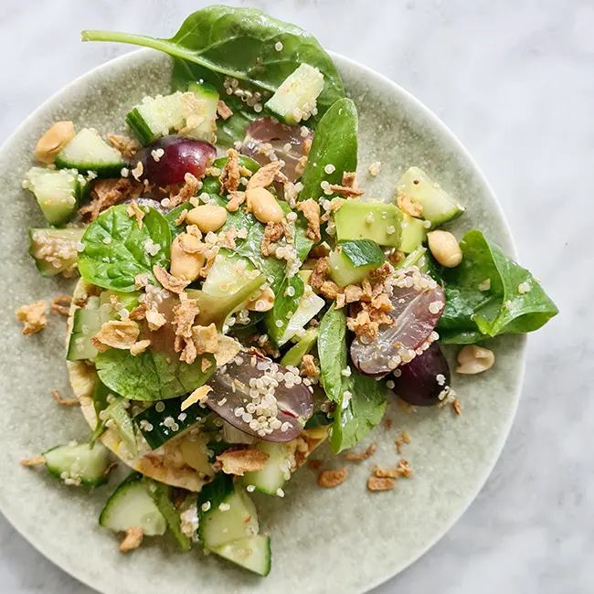 Salade druiven met avocado Salade druiven met avocado