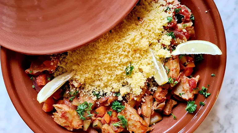 Marokkaanse kip tajine