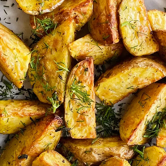 Gebakken aardappeltjes airfryer