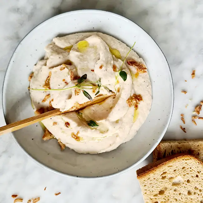 Puree van cannellini bonen Puree van cannellini bonen