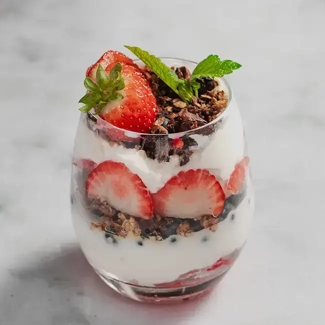 Parfait met rood fruit