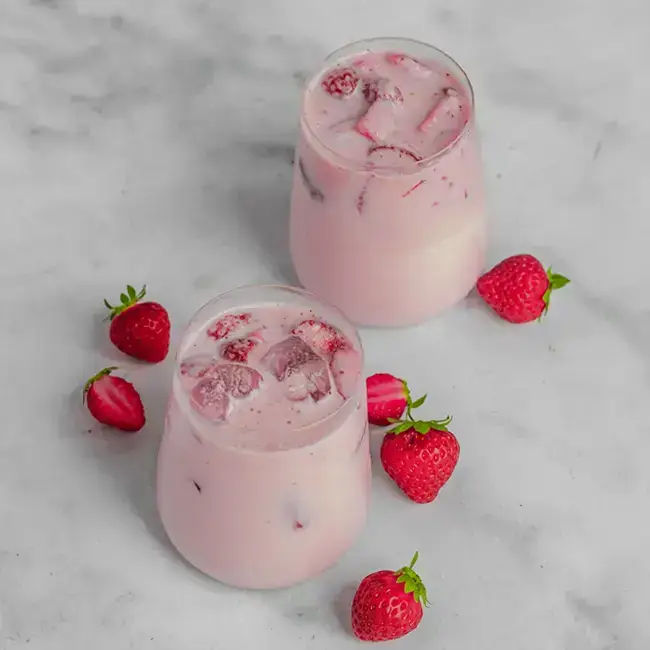 Agua fresca aardbeienmelk