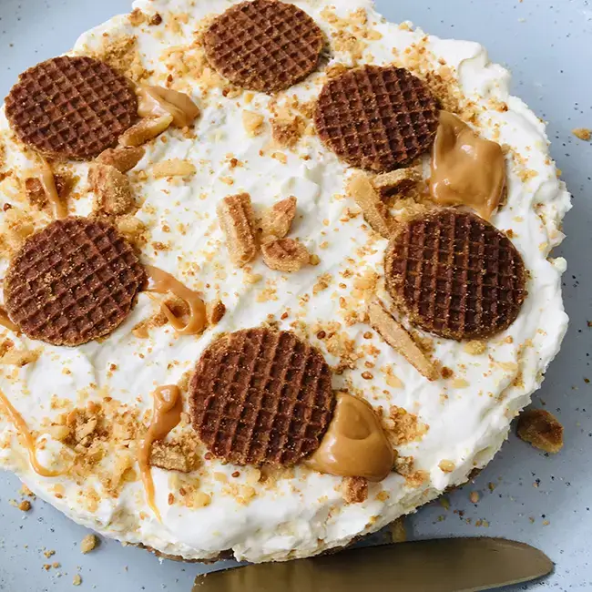 Stroopwafeltaart recept