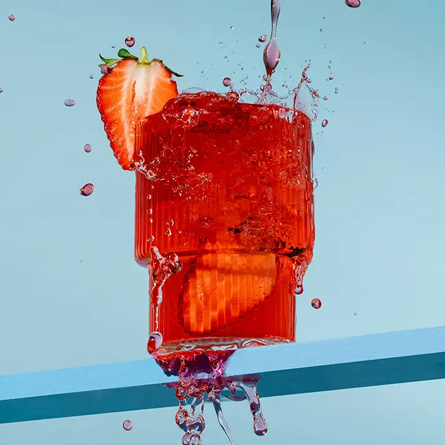 Cocktail met aardbei
