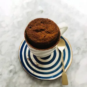 Brownie in een mok