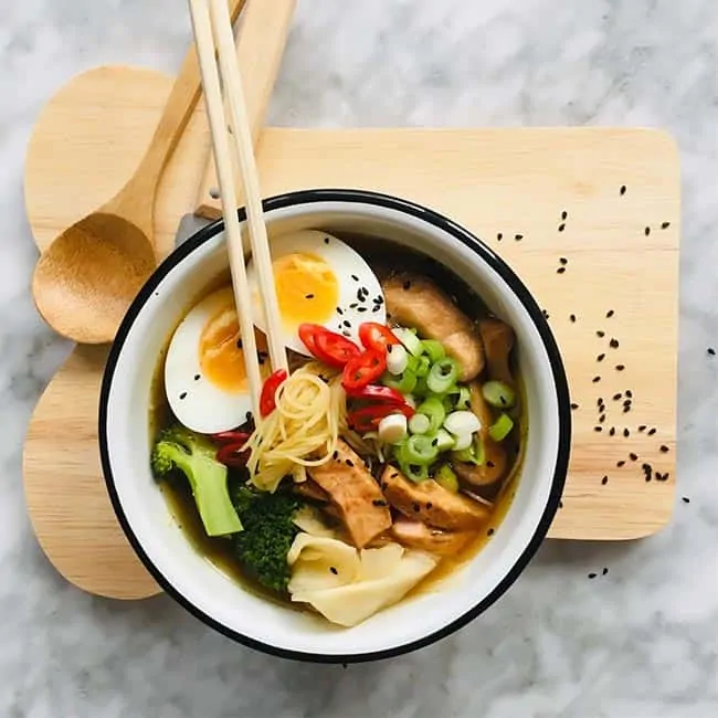 Japanse soep (ramen)
