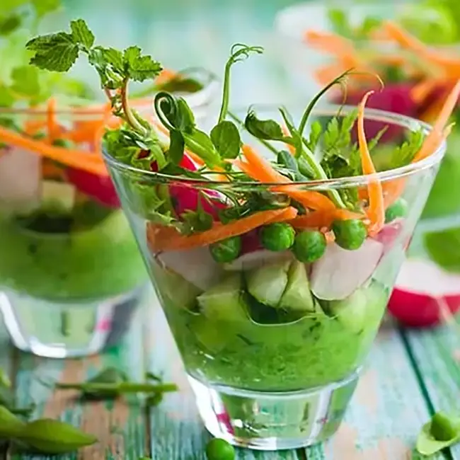 Hummus met rauwkost