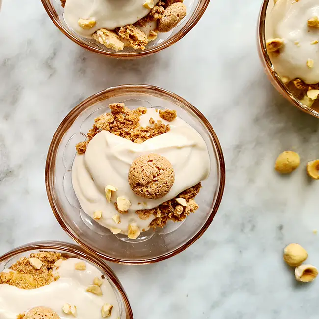 Koffie mousse met ricotta