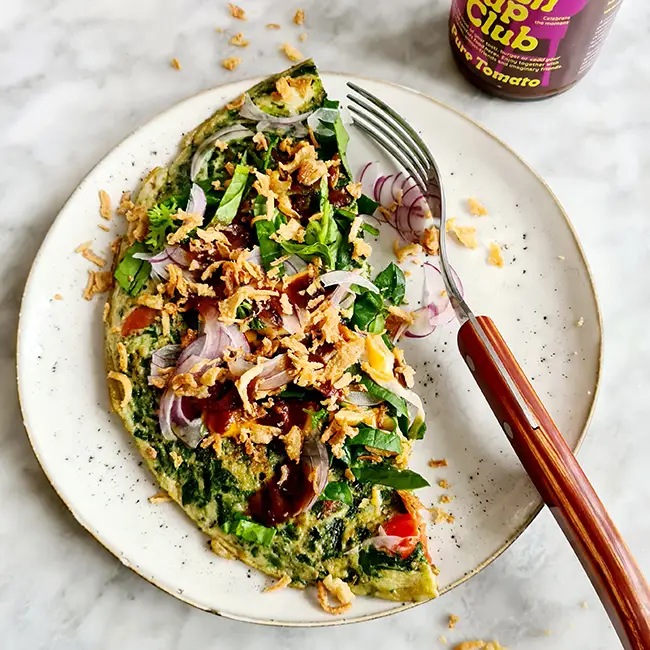 Spinazie omelet