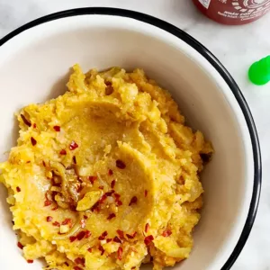 Bloemkool zoete-aardappel stamppot