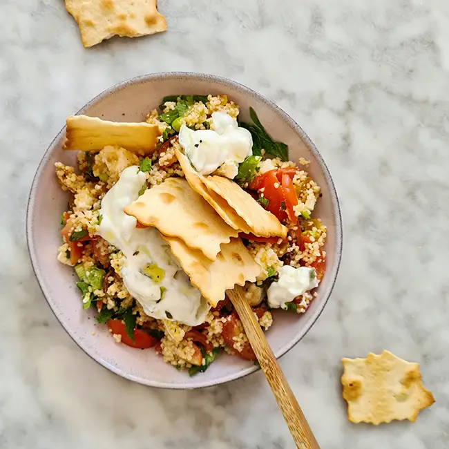 Couscous maken met feta
