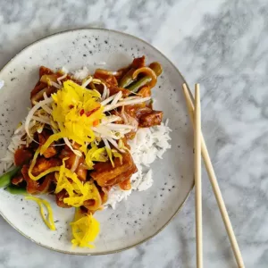 Snelle babi pangang sperziebonen