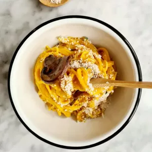 Spaghetti met pompoen
