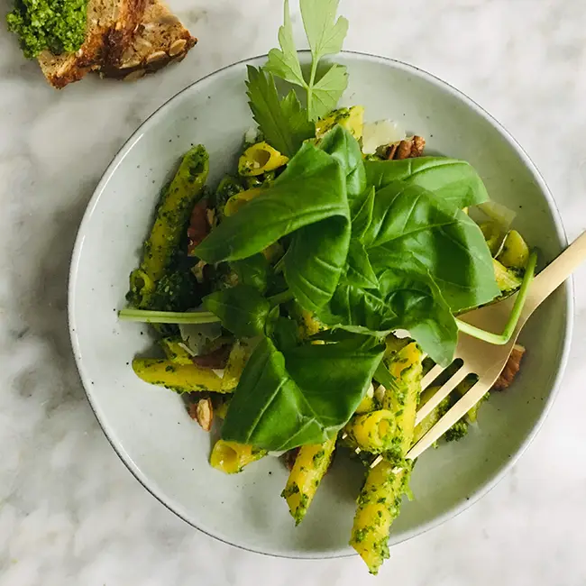 Pasta met boerenkoolpesto
