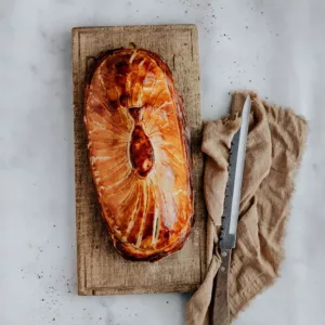Zalm wellington met spinazie