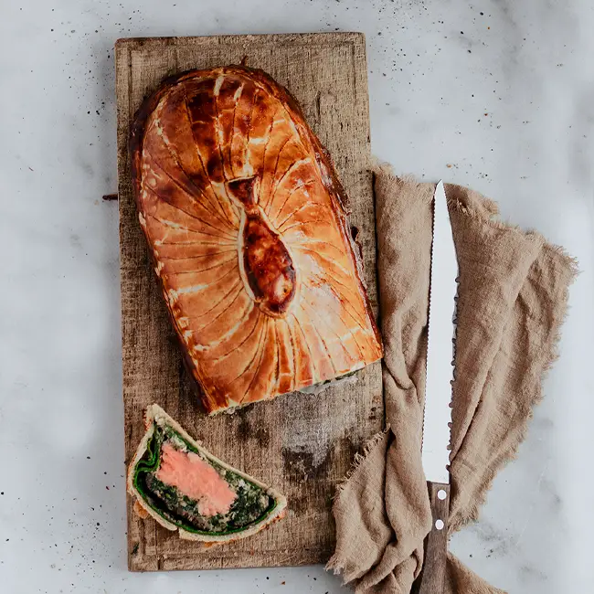 Zalm-wellington Zalm wellington met spinazie