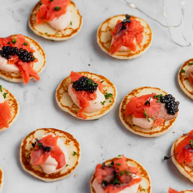 Blini met zalm | zalmblini