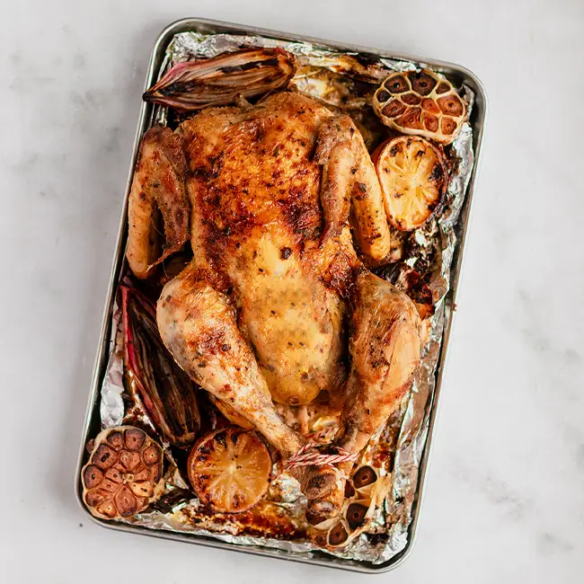 Kip uit de oven | geroosterde hele kip uit de oven 
