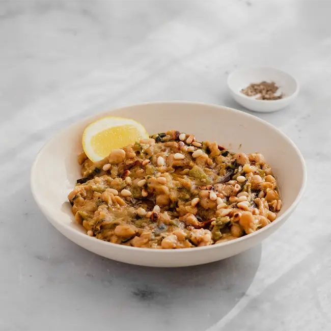 Courgettenstoof met cannellini bonen