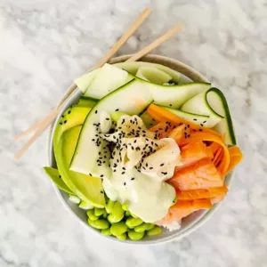 Pokebowl zalm