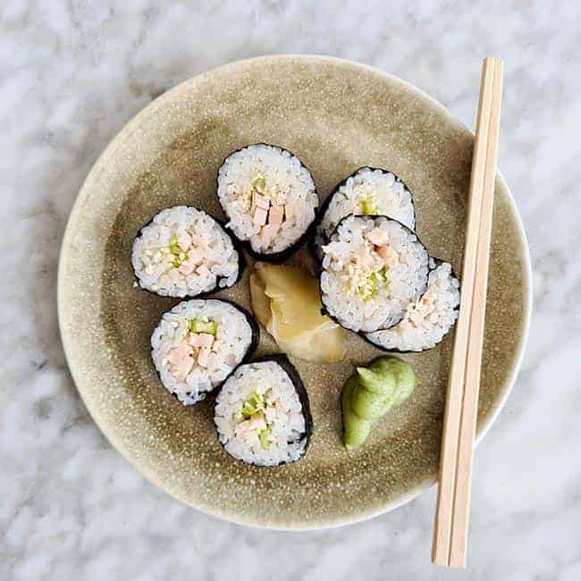 Sushi met kip