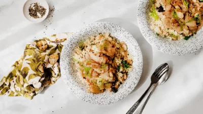 Bulgur pilav met venkel