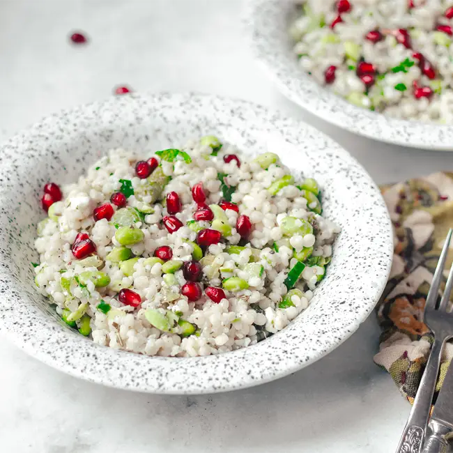 Parelcouscous-salade Parelcouscous salade