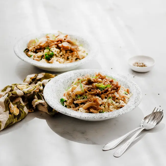 Bulgur pilav met venkel