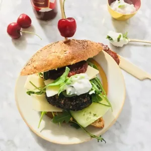 Hamburger van champignons