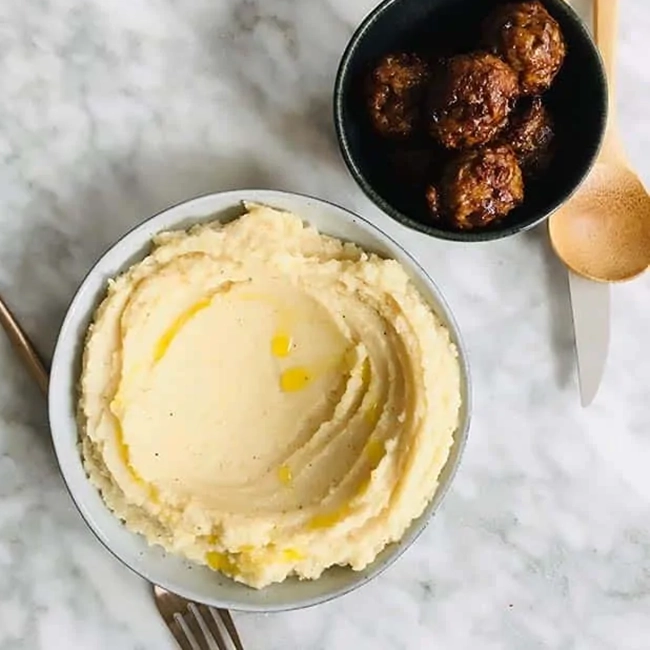 Knolselderijpuree