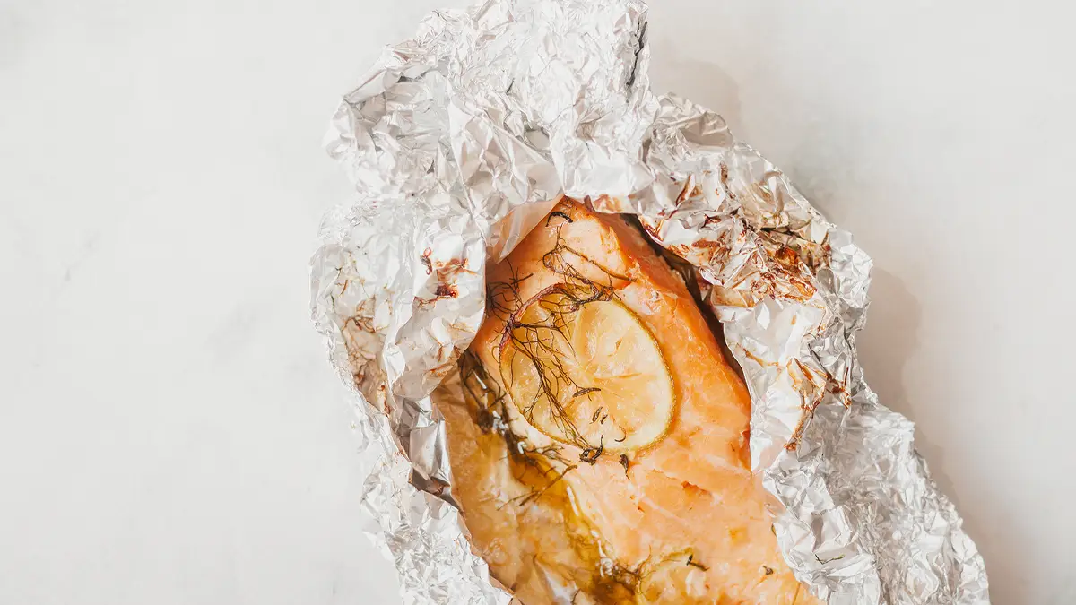 zalm van de bbq | zalm in folie | zalm op de bbq | zalmpakketjes in folie