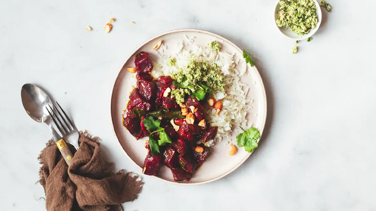 Bietencurry | rode bietencurry