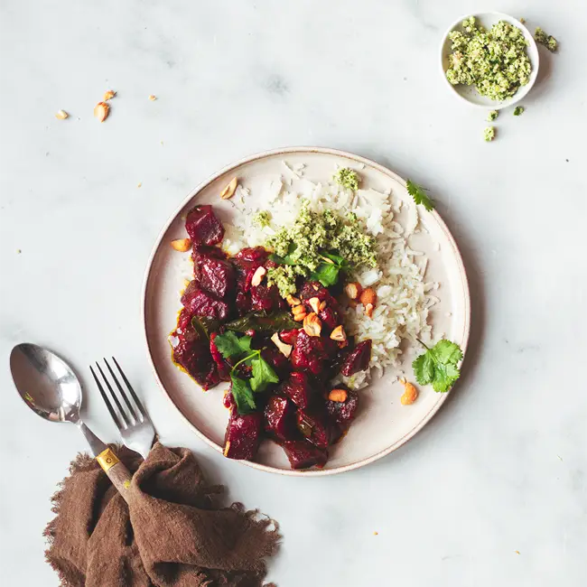 Bietencurry | rode bietencurry